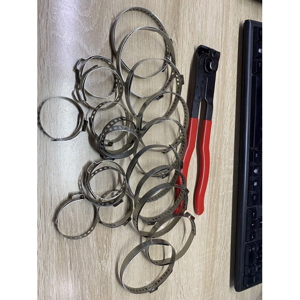 For Auto / ATV CV Jont Axle Boot Clamp Plers Tool wth 20 Crmp Bands For Auto / ATV CV Jont Axle Boot Clamp Plers Tool wth 20 Crmp Bands