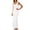 #0368-White, variant on Women's Maxi Dresses Round Neck Sleeveless Knit Dresses Casual Daily Style Lightweight Breathable Bodycon Slim Fit Dresses