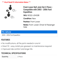 thumbnail image 2 of Front Lower Ball Joint Set 2 Piece - Compatible with 2003 - 2006 Ford Expedition 2004 2005, 2 of 2