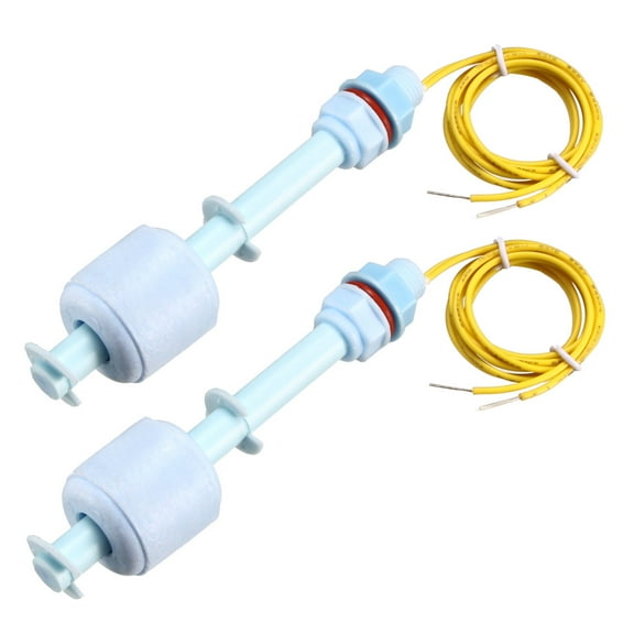 2pcs PP Float Switch M10 100mm Fish Tank Vertical Liquid Water Level Sensor