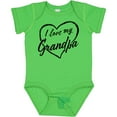 thumbnail image 3 of Inktastic I Love My Grandpa in Black Chalk Heart Boys or Girls Baby Bodysuit, 3 of 5