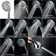thumbnail image 6 of Westbrass HSF731-62 3-in-1 Filtered Wall Mount System 10-Function Dual Handheld/Shower and Bracket Jet Massage Sprayer, Matte Black, 6 of 13