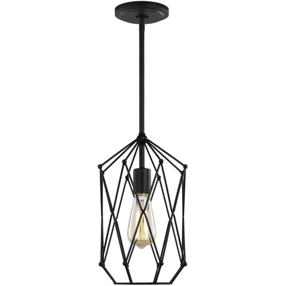 Open Box Visual Comfort Studio Collection - Zarra-1 Light Small Lantern-Midnight Black