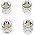 thumbnail image 1 of Penguin Snow Bird Tire Rim Wheel Aluminum Valve Stem Caps, Multiple Colors, 1 of 1