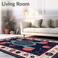 thumbnail image 2 of ODIKA 5'x7' Machine Washable Non-Slip Area Rug, Modern High Traffic Rug, Blue, 59512, 2 of 7