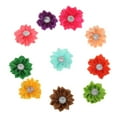 thumbnail image 2 of simhoa 10pcs Satin Ribbon Flower Craft DIY Accessory Wedding Appliques Multi-color, 2 of 8