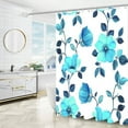 thumbnail image 3 of AUQ Shower Curtain,Polyester Shower Stall Curtain,Smooth and Soft Shower Curtain Set,Style2, 3 of 4