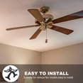 thumbnail image 5 of KAKOWELY 2pcs Ceiling Fan Blade Arms Zinc Alloy Fan Blade Arm Replacement Ceiling Fan Accessory,6.69"X4.33"X1.57", 5 of 5