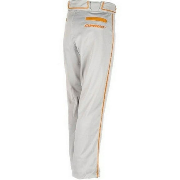 Combat Adult Stock Piped Baseball Pants Gray | Neon Orange 2XL