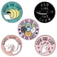thumbnail image 1 of uds Pin esmaltado insignias lindas de dibujos animados para niños, forma de insignia de gato redonda, insignia para chaqueta/solapa/mochila, 1 of 5