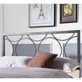 thumbnail image 3 of Hodedah Complete Metal Full Size Bed in Black Silver, 3 of 4