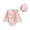 A-Pink123, variant on Bobifish Newborn Girls One Piece Swimsuit Long Sleeve Ruffled Zipper Ribbed Quick Dry Swimwear Summer Sporty Pool Training Activity Bathing Suit, 2pc