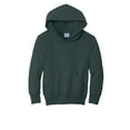 thumbnail image 5 of Port & Company PC90YH Youth Core Fleece Pullover Hooded Sweatshirt, Dark Green - Extra Large, 5 of 6