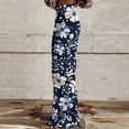 thumbnail image 4 of Xdegoge Vintage Floral Wide Leg Jeans for Women High Waisted Relaxed Fit Botanical Print Denim Trousers Flattering Stretch Pants Office Work Vacation Everyday Outfits, 4 of 6