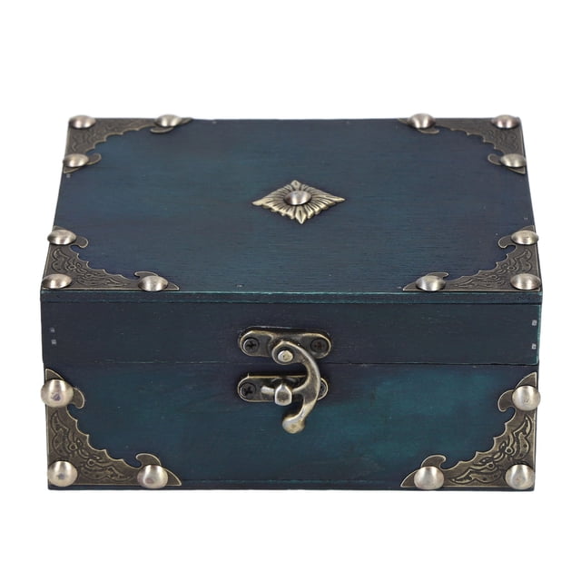 Vintage Jewelry Storage Box, Multifunctional Wood Storage Box Wear Resistant For Shooting Props