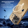 thumbnail image 3 of Entronix Magnetic Case Compatible with iPhone 15 Pro Max, Frosted Matte Back with Kickstand Slim Fit Cover, Titanium, 3 of 6