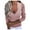 Pink, variant on Giftesty Womens Shirts Plus Size Fashion Woman Long Sleeve V-Neck Solid Blouse Causal Pullover Zipper Tops