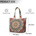 thumbnail image 5 of Mandala Pattern Travel Tote Bag - Large Capacity Weekender with Zipper Closure, Durable Handles for Heavy Loads, 5 of 5