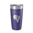 thumbnail image 1 of Sebago Lake Map Tumbler Travel Mug Insulated Laser Engraved Coffee Cup Maine 20 oz Purple, 1 of 1