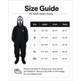 thumbnail image 3 of Oversized Black Fleece Full Body Suit with Attached Hood & Front Pockets, Classic Horror Style Full Body Onesie with Zipper & Pockets for Halloween Sleepwear Cosplay(Black,L), 3 of 6