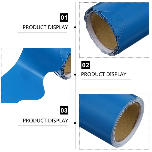 Colarr Lot De 12 Rouleaux De Bordures Festonnées Pour Tableau D'affichage Coloré Pour Salle De Classe, Maison, école, Bureau - 12 Rouleaux De 100 M