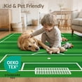 thumbnail image 4 of ODIKA 2'x3' Washable Throw Rug Football Stadium Featuring Professional Markings And Penalty Box for Hallway, Study Room, Non-Slip Low Profile, Flatwoven, 4 of 7