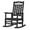 Black, variant on SUUNYN Set of 2 Oversized Outdoor Rocking Chairs, HDPE All-Weather Patio Rockers with High Back, 380lbs Heavy Duty, Gray