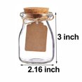 thumbnail image 3 of Bodosac 12 Tarros De Cristal Vintage Con Tapas De Corcho Para Regalos De Boda, 3,4 Oz Cada Uno, 3 of 4