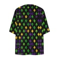 thumbnail image 4 of Cardigans for Women,Chiffon Summer Kimono Cardigan 3/4 Sleeve Open Front Beach Kimono Hawaiian Floral Printed Lightweight Casual Beach Cover Up Plus Size Green S, 4 of 5