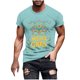 thumbnail image 1 of Camisetas de Manga Corta para Hombre Imprimir Deportes de Manga Corta Cuello Redondo Blusa Algodón Poliéster, Nueva Moda Casual Camiseta para Hombres, 1 of 1