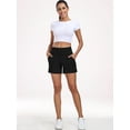 thumbnail image 6 of NELEUS Womens Workout Shorts Wide Leg Yoga Shorts for Women Casual Summer Athletic Short with Pockets,Black,US Size XL, 6 of 7