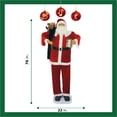 thumbnail image 2 of Fraser Hill Farm 76" Dancing Santa with Gift and Toy Sack, 2 of 4