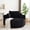 55" Corduroy Black Swivel Chair, variant on Vanress 53'' Oversized Round Chaise Lounge Chair Indoor,Upholstered Corduroy Deep Seat Cloud Circle Sofa Chair,Modern Fluffy Comfy Floor Reading Armchair for Living Room,Bedroom,No Assembly,Black