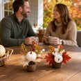 thumbnail image 4 of Table Centerpiece Artificial Fall Foliage Arrangement 1 Piece for Home Kitchen Coffee Table Dining Room Thanksgiving Party Seasonal Decor, 4 of 7