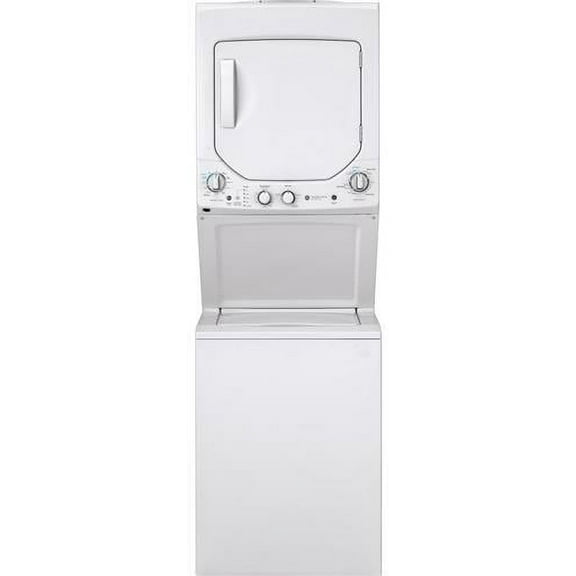 GE GUD24ESSMWW 24 inch White Electric Washer/Dryer Stacked Laundry Center