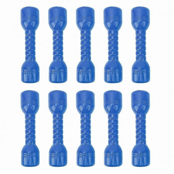10PCS Small Plastic Dumbbells for Kids, Lightweight Arm Exercise Fitness Toy for Home Use, Blue