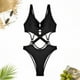 thumbnail image 4 of Traje de baño de una pieza para mujer, conjuntos de bikini para mujer, traje de baño deportivo con cremallera extragrande para mujer, traje de baño con panel de color conservador, traje de baño con pr, 4 of 5