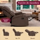 thumbnail image 5 of Sillón Reclinable Reposet Moderno Minimalista Sala Gris, 5 of 9