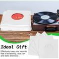 thumbnail image 4 of 20 Pcs Album Protector Covers for Album Vinyl Records,Tutuviw 7" LP Record Jackets for Collections Storage,Cardboard Vinyl Record Sleeves with Hole, Vinyl Record Inner Sleeves, White, 4 of 8