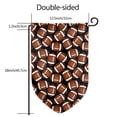 thumbnail image 7 of Wukai Brown Football On Black Print Garden Flag 12.5x18 Inch Double Sided Sun-resistant Rain-resistant, Wrinkle-resistant Colorfast(Only Flag), 7 of 7