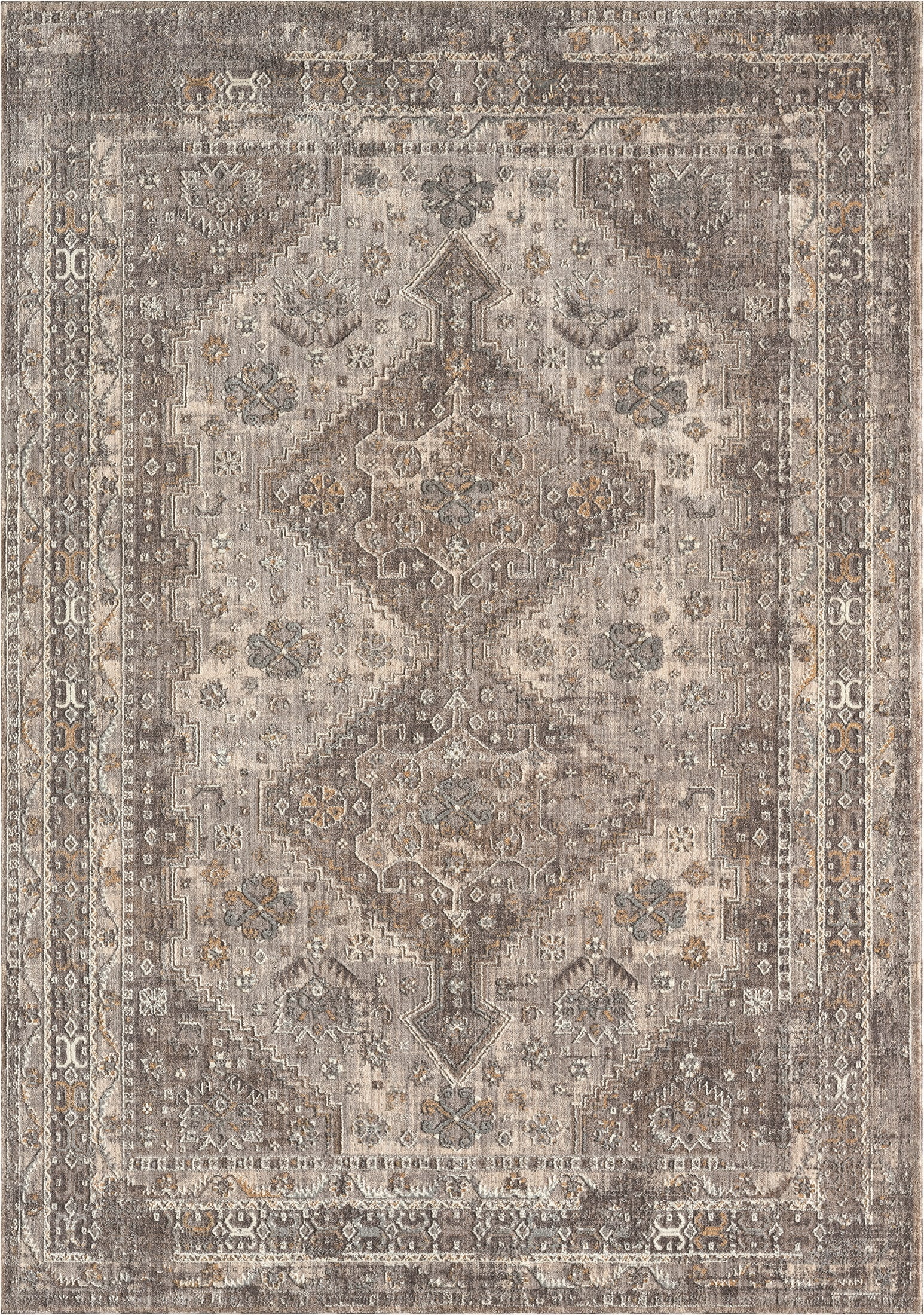 United Weavers Utopia Chester Oriental Border Area Rug, Grey, 7'10" x 10'6"