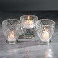 thumbnail image 2 of Richland Royal Textured Glass Votive Holder Grande Clear Set of 36, 2 of 4