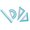 Cyan, variant on KODASW Easy Carry Aluminum Measuring Tool 4 Rulers for Math Class & Art Projects Use