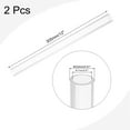 thumbnail image 2 of Uxcell 2 Pcs Clear Acrylic Pipes Round Tube for Lamps and Lanterns 17mm x 23mm x 350mm, 2 of 6