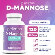 Pelvana D-Mannose 120 Capsules 500mg Urinary Tract Health Support Supplements