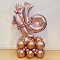 thumbnail image 2 of 32 globos de látex metálicos para decoración de cumpleaños de adultos, globos de aluminio con números de oro rosa, suministros para fiestas de cumpleaños de 18, 21, 30, 40, 50 y 60 años, 2 of 5