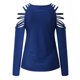 thumbnail image 5 of Blusa de manga larga con cuello redondo informal a la moda para mujer Pompotops gfhjh15416, 5 of 5