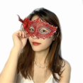 thumbnail image 3 of Galaxy 1 pc Halloween Lace Blindfold Carnival Masquerade Party Masks Blue, 3 of 3