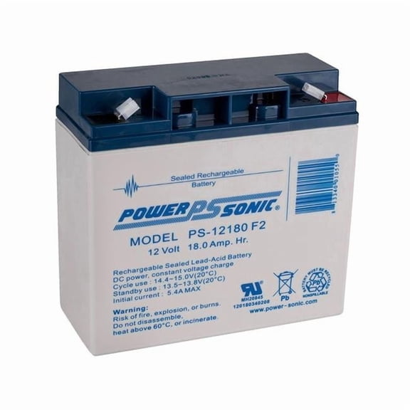 Power-Sonic PS-12180 NB 12V 18Ah AGM Rechargeable Battery