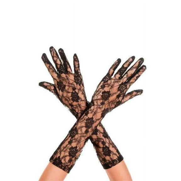 Lace arm warmer 481-BLACK